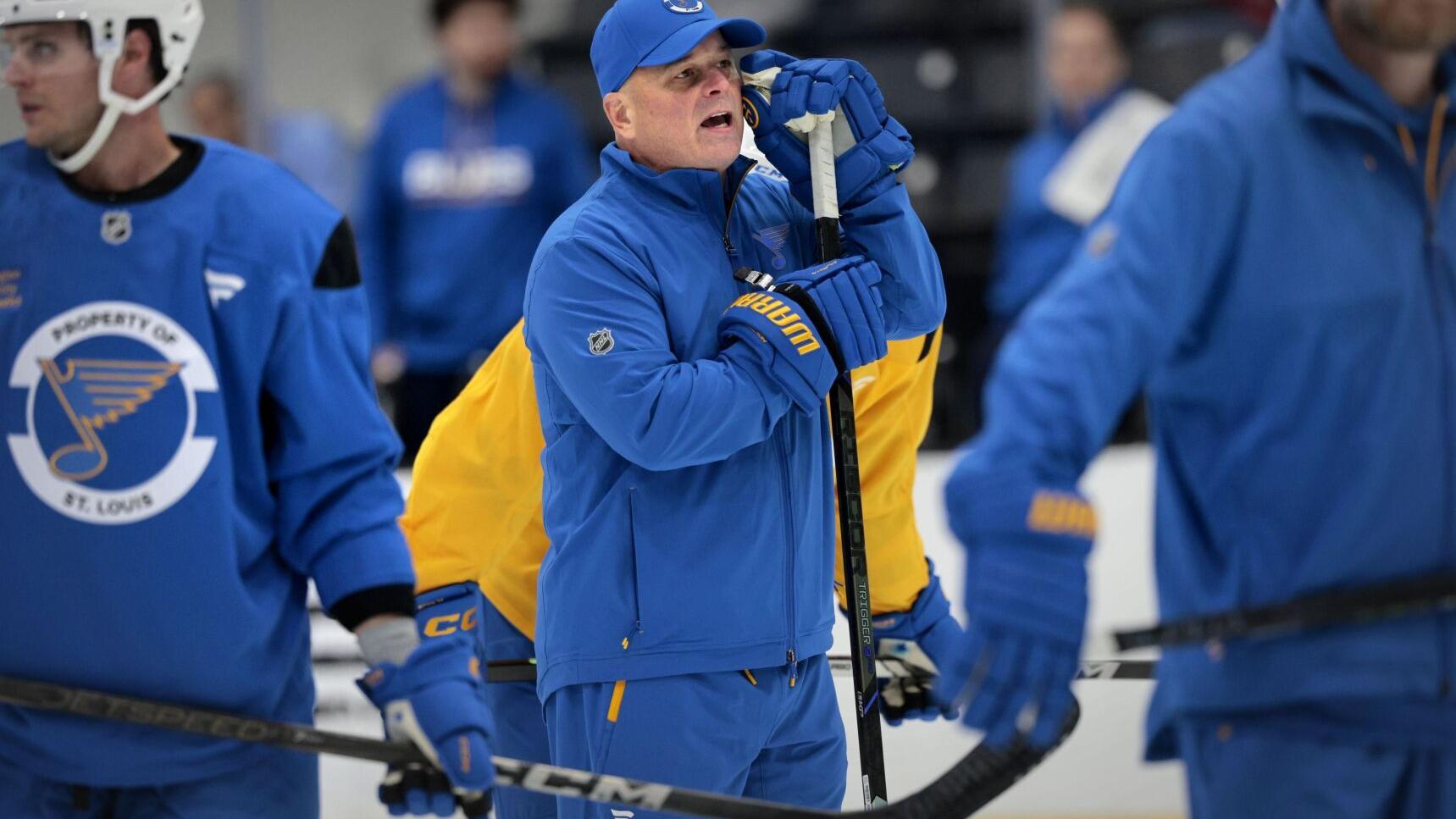 Blues tinker with lines and pairings to give an NHL look to training camp